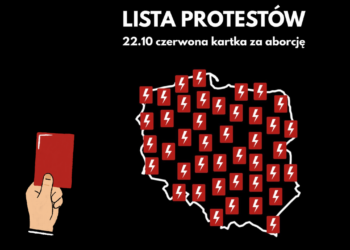Czerwona kartka za aborcję. 22 października w całej Polsce